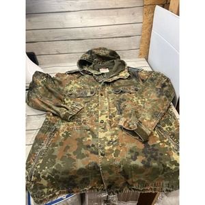 Vintage H WINNEN GMBH & CO German Army Military Jacket Camouflage 90s